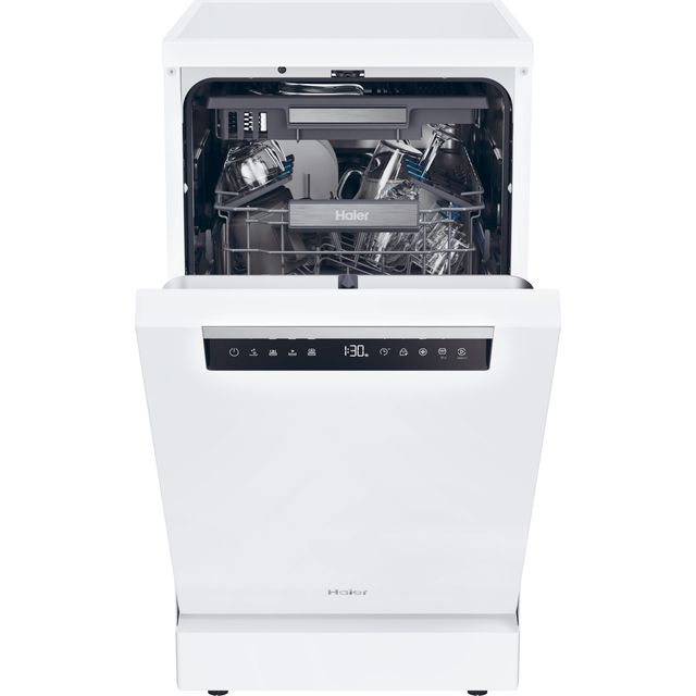 Haier I-Pro Shine Series 5 XF1C3TB1FW-80 Slimline Dishwasher - White - XF1C3TB1FW-80_WH - 1