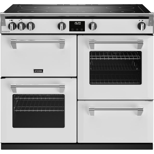Stoves ST DX RICH D1000Ei TCH IWH Richmond Deluxe Electric Range Cooker - Icy White - ST DX RICH D1000Ei TCH IWH_ICW - 1