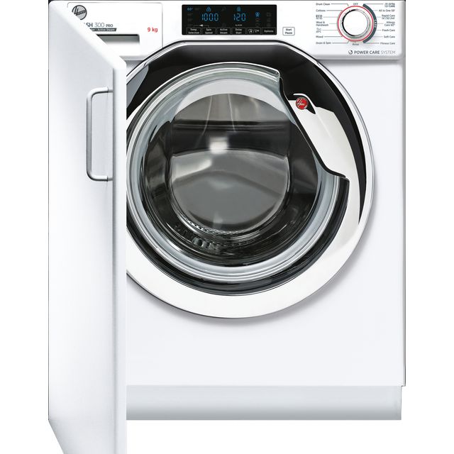 Hoover H-WASH 300 PRO HBWOS69TAMCET-80 Integrated 9kg Washing Machine with 1600 rpm - White - A Rated