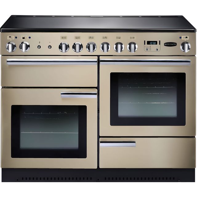 Rangemaster Professional Plus PROP110ECCR/C 110cm Electric Range Cooker with Ceramic Hob - Cream / Chrome - A/A Rated