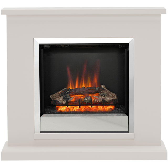 BeModern Elsham 4510 Log Effect Suite And Surround Fireplace - Cashmere