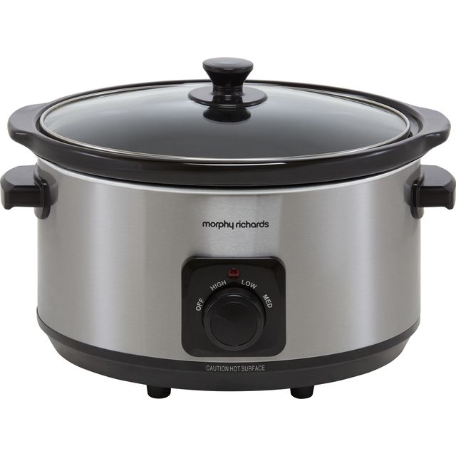 Morphy Richards 461013 6.5 Litre Slow Cooker - Brushed Stainless Steel