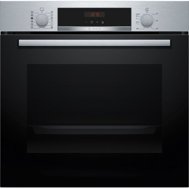 Bosch Series 4 HQA574BS3B Built In Electric Single Oven - Stainless Steel - HQA574BS3B_SS - 1