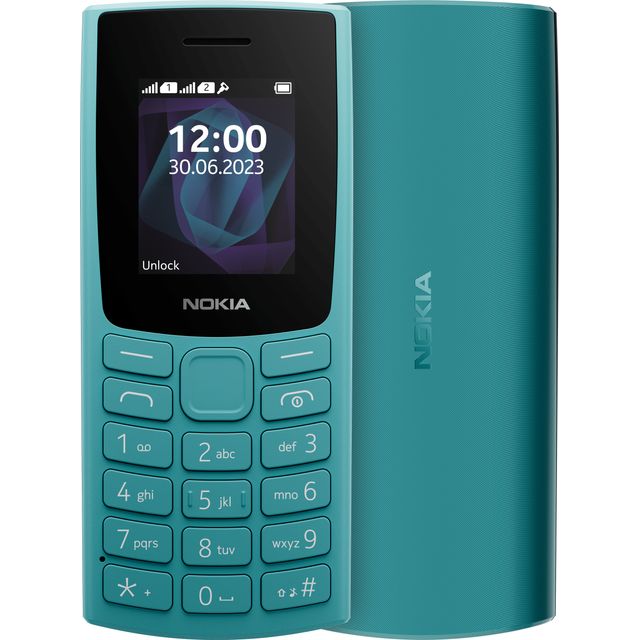 Nokia 105 Mobile Phone in Cyan 
