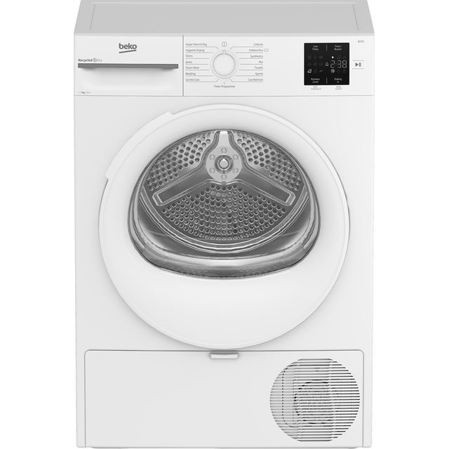 Beko BM3T3713W 7kg Heat Pump Tumble Dryer - White - BM3T3713W_WH - 1