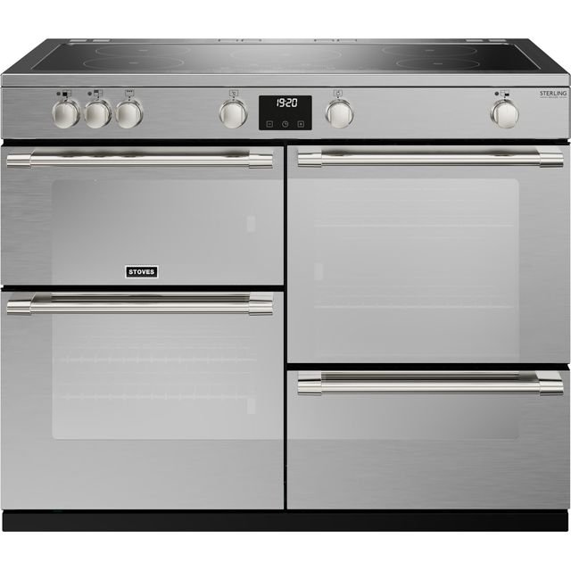 Stoves ST DX STER D1100Ei TCH SS Sterling Deluxe Electric Range Cooker - Stainless Steel - ST DX STER D1100Ei TCH SS_SS - 1