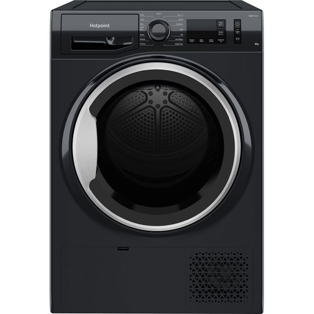 Hotpoint Crease Care NTM1182BSKUK 8Kg Heat Pump Tumble Dryer - Black - A++ Rated
