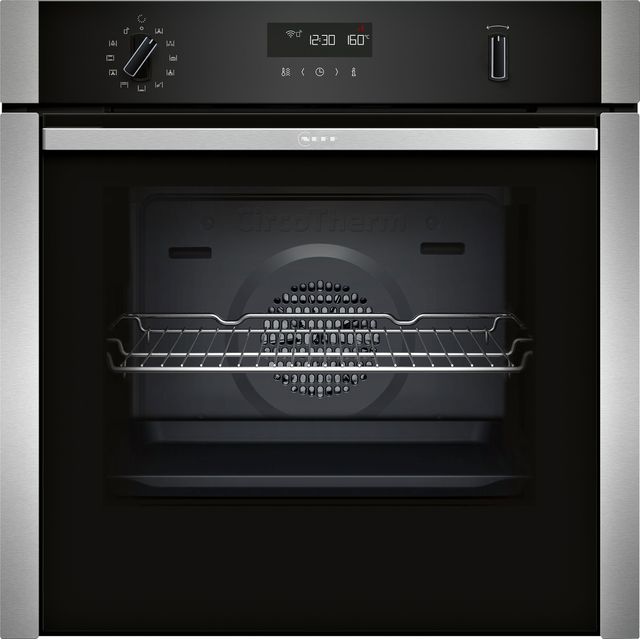 NEFF N50 Slide&Hide® B6ACH7HH0B Built In Electric Single Oven - Stainless Steel - B6ACH7HH0B_SS - 1