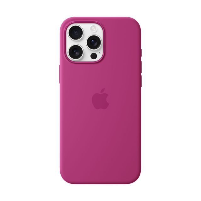 Apple Silicone Case with MagSafe' for iPhone 16 Pro Max - Fuchsia