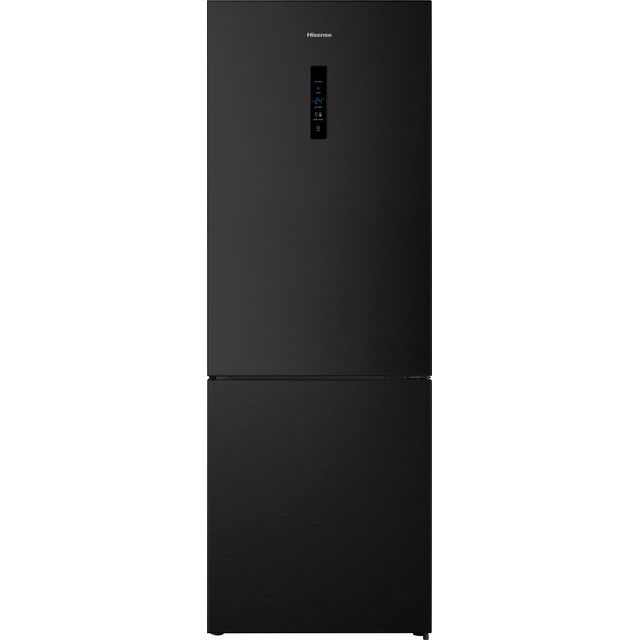 Hisense RB645N4BFE 60/40 No Frost Fridge Freezer - Black / Stainless Steel - E Rated