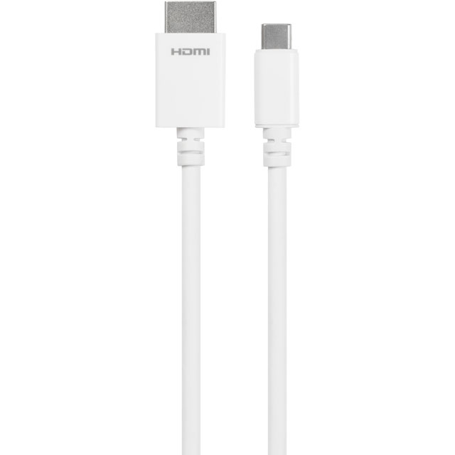 Techlink 526512 2m USB Type C to HDMI Cable - White - 526512 - 1