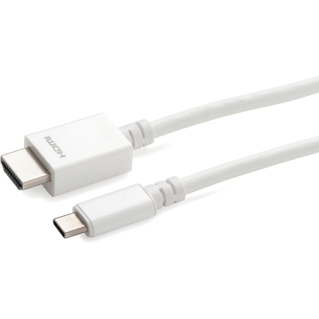 Techlink 526512 2m USB Type C to HDMI Cable - White - 526512 - 2