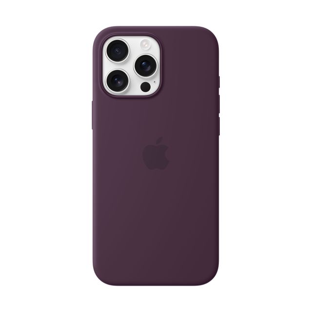 Apple Silicone Case with MagSafe' for iPhone 16 Pro Max - Plum