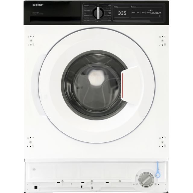 Sharp ES-NIH714BWA-EN Integrated 7kg Washing Machine with 1400 rpm - White - A Rated