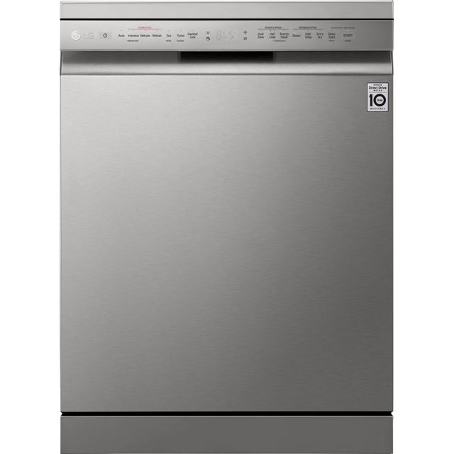 LG TrueSteam™ QuadWash™ Standard Dishwasher - Stainless Steel - E Rated