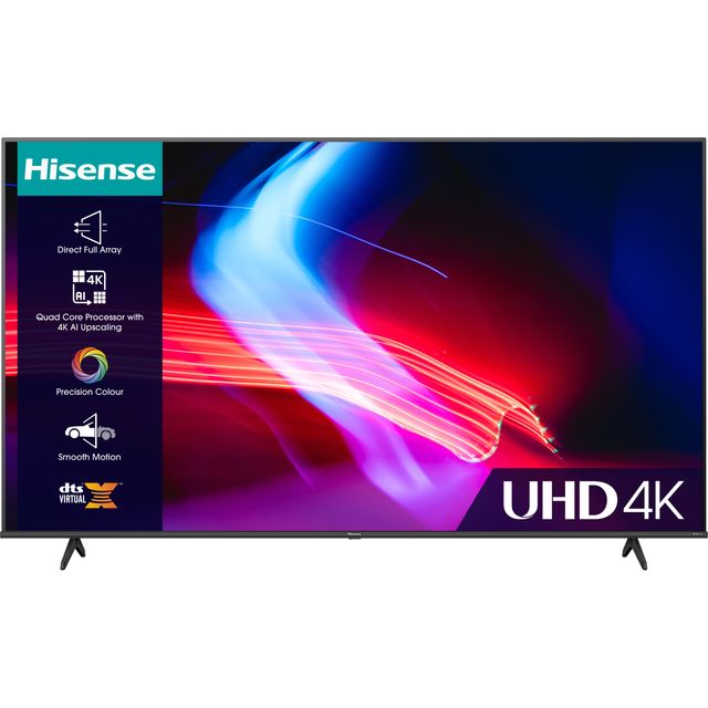 Hisense 50A6KTUK 50" Smart 4K Ultra HD TV - Black - 50A6KTUK - 1