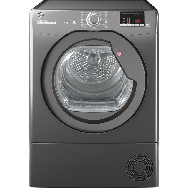 Hoover H-DRY 300 HLE C9DRGR-80 Condenser Tumble Dryer - Graphite - HLE C9DRGR-80_GH - 1