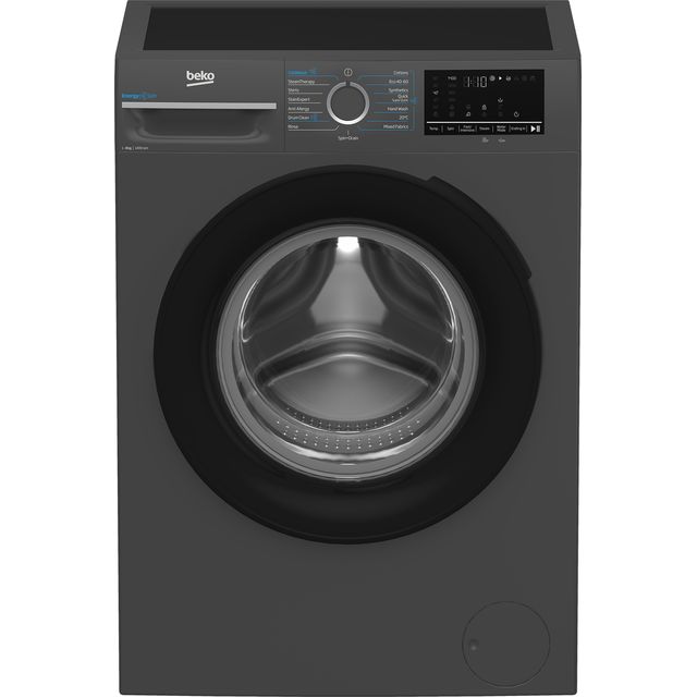 Beko EnergySpin BM3WT4841IA 8kg Washing Machine with 1400 rpm - Anthracite - A Rated