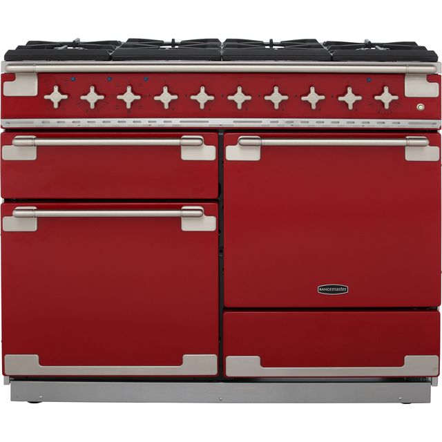 Rangemaster ELS110DFFRD Elise 110cm Dual Fuel Range Cooker - Cherry Red - ELS110DFFRD_CHE - 1