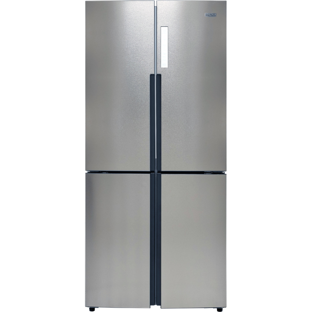 Haier HTF-556DP6 Non-Plumbed American Fridge Freezer - Silver - F Rated
