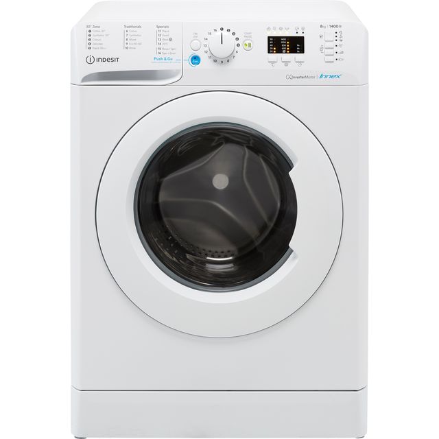 Indesit Innex BWA81485XWUKN 8Kg Washing Machine - White - BWA81485XWUKN_WH - 1