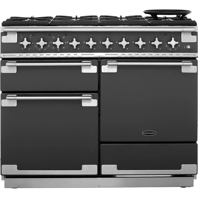 Rangemaster ELS110DFFSL Elise 110cm Dual Fuel Range Cooker - Slate - ELS110DFFSL_SL - 1