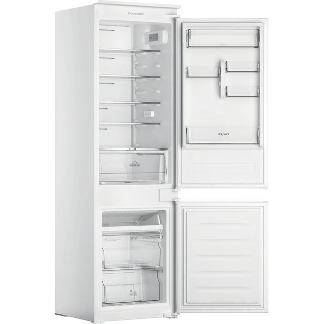 Hotpoint HTC18T111UK Integrated 70/30 No Frost Fridge Freezer with Sliding Door Fixing Kit - White - F Rated