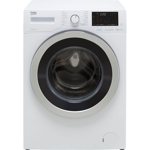 Beko SteamCure RecycledTub™ 8Kg Washing Machine - White - C Rated