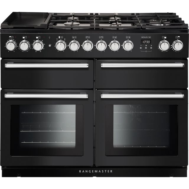 Rangemaster Nexus SE NEXSE110DFFCB/C 110cm Dual Fuel Range Cooker - Charcoal Black - A/A/A Rated