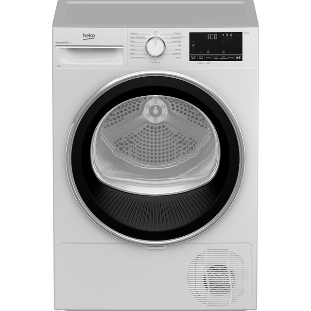 Beko B3T4811DW 8Kg Condenser Tumble Dryer - White - B Rated