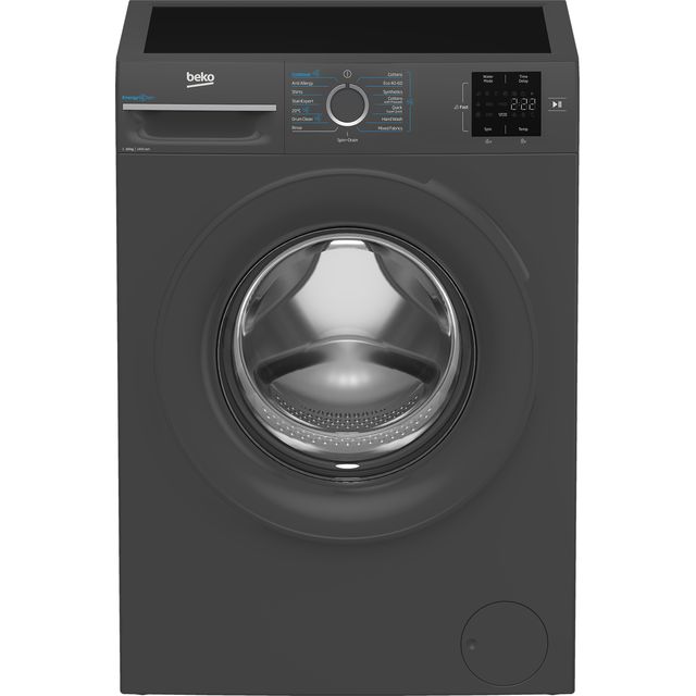 Beko EnergySpin B3W31041A 10kg Washing Machine with 1400 rpm - Anthracite - A Rated