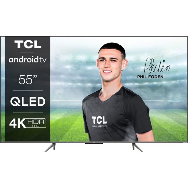 TCL 55C635K 55" Smart 4K Ultra HD TV - Stainless Steel - 55C635K - 1