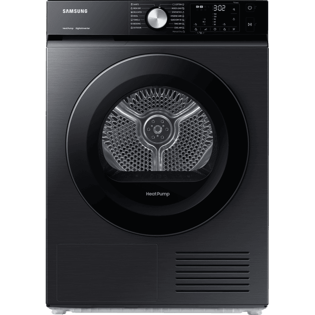 Samsung DV90BBA245AB 9kg Heat Pump Tumble Dryer - Black - DV90BBA245AB_BK - 1
