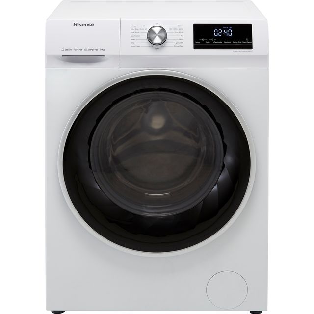 Hisense WFQY9014EVJM 9Kg Washing Machine - White - WFQY9014EVJM_WH - 1