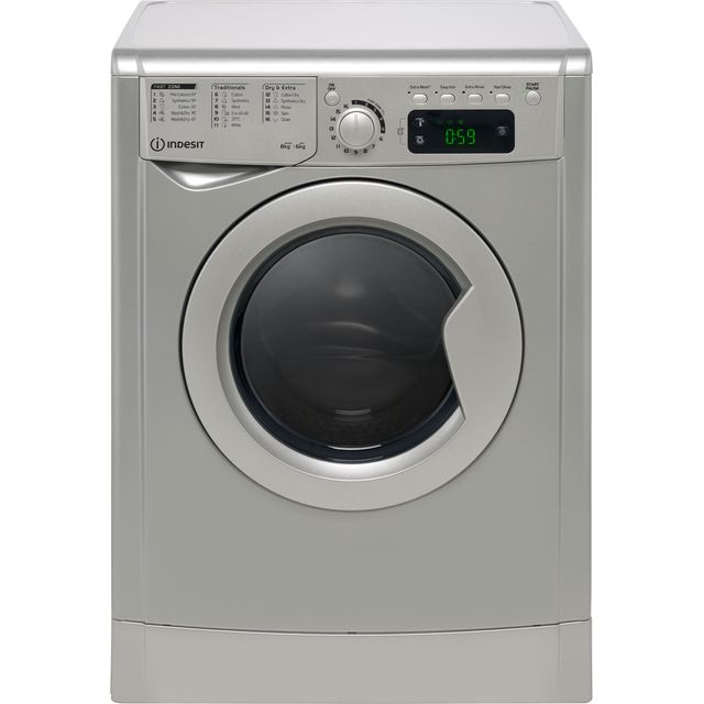 Indesit EWDE861483SUK 7Kg / 5Kg Washer Dryer with 1400 rpm - Silver - D Rated [Wash&Dry], C Rated [Wash Only]