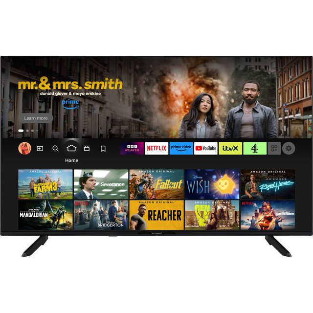 Techwood 55AO11UHDF 55" Smart 4K Ultra HD TV - Black - 55AO11UHDF - 1