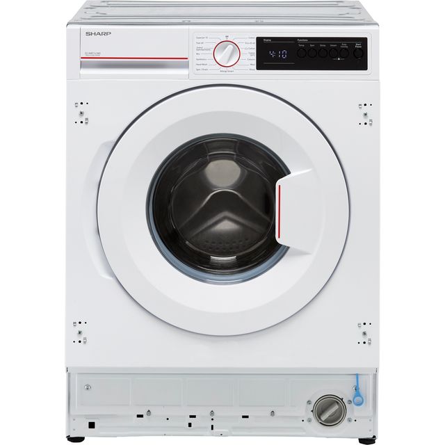 Sharp ES-NIB7141WD-EN Integrated 7Kg Washing Machine with 1400 rpm - White - D Rated