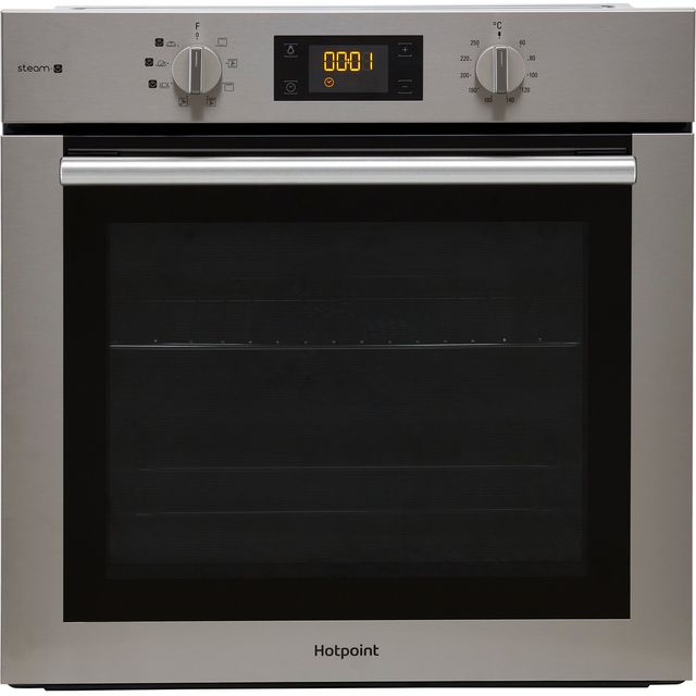 Hotpoint ActiveCook FA4S544IXH Built In Electric Single Oven - Stainless Steel - FA4S544IXH_SS - 1