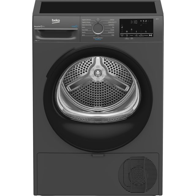 Beko SteamCure BM3T3833A 8Kg Heat Pump Tumble Dryer - Anthracite - A++ Rated