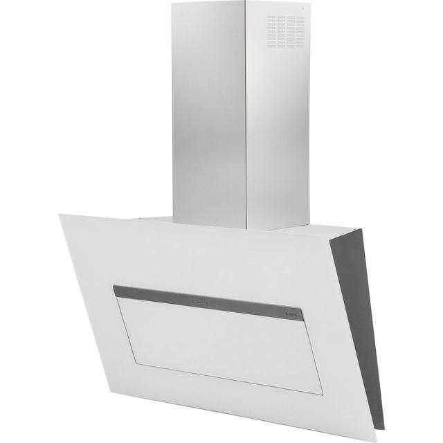 Elica BLOOM-LUX-WH 85 cm Chimney Cooker Hood - White Glass - For Ducted/Recirculating Ventilation
