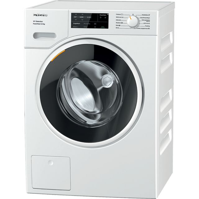 Miele W1 WSG363 Wifi Connected 9Kg Washing Machine with 1400 rpm - White - A Rated