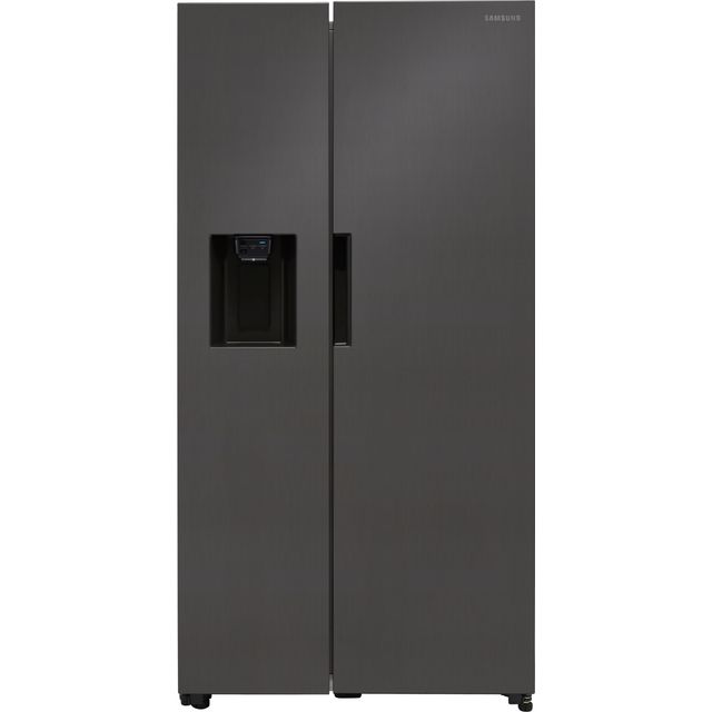 black side by side refrigerator no ice maker