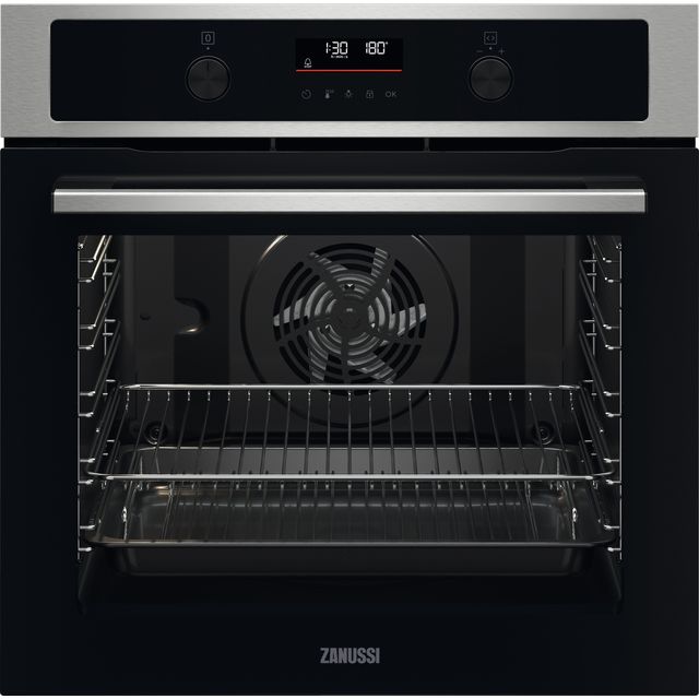 Zanussi ZOPND7XN Built In Electric Single Oven - Stainless Steel / Black - ZOPND7XN_SS - 1