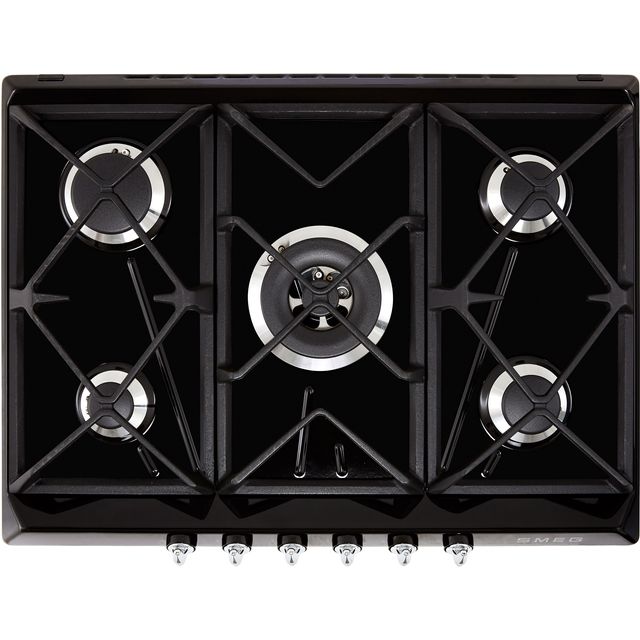 Smeg Victoria SR975NGH Built In Gas Hob - Black - SR975NGH_BK - 1