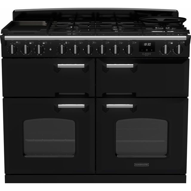 Rangemaster Free Standing Range Cooker in Black / Chrome