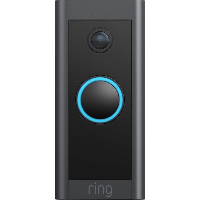 Ring Video Doorbell Wired Full HD 1080p - Black