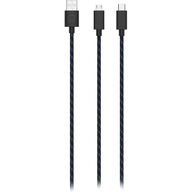 Venom Dual Play And Charge Cable - Black 