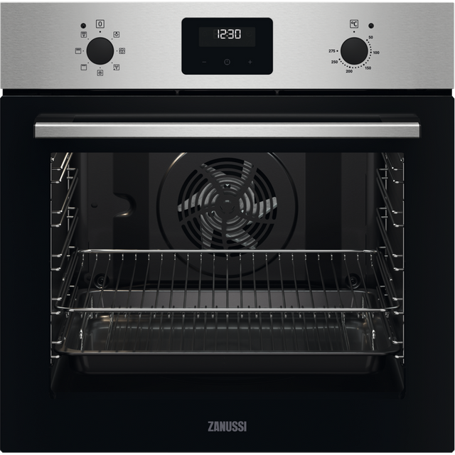 Zanussi ZOHNX3X1 Built In Electric Single Oven - Stainless Steel - ZOHNX3X1_SS - 1