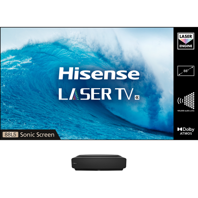 Hisense Laser TV 88L5 Smart 4K Ultra HD TV Projector - Up to 88"