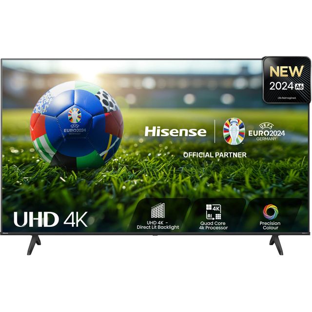 Hisense 58A6NTUK 58" Smart 4K Ultra HD TV - Black - 58A6NTUK - 1